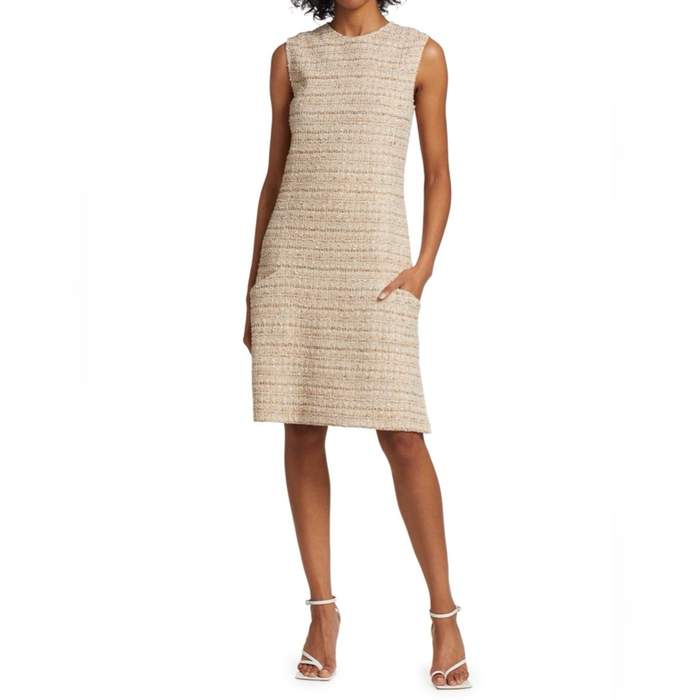 ST. JOHN Space-Dyed Tweed Knit Dress 4